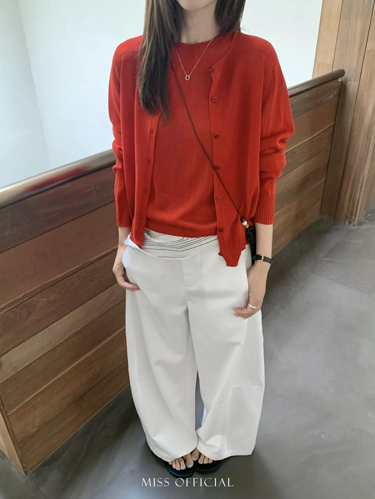 蠶絲亞麻無縫一體針織開衫(不含內搭)