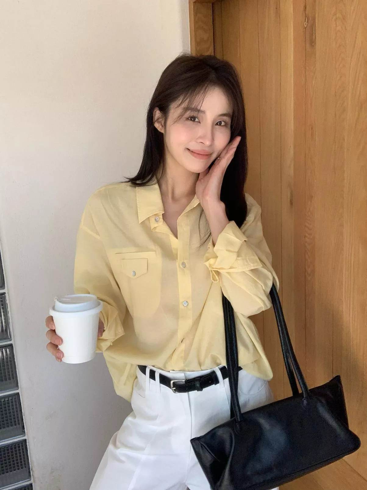 🔥韓版薄款透氣棉麻高級感寬鬆休閒襯衫🌟