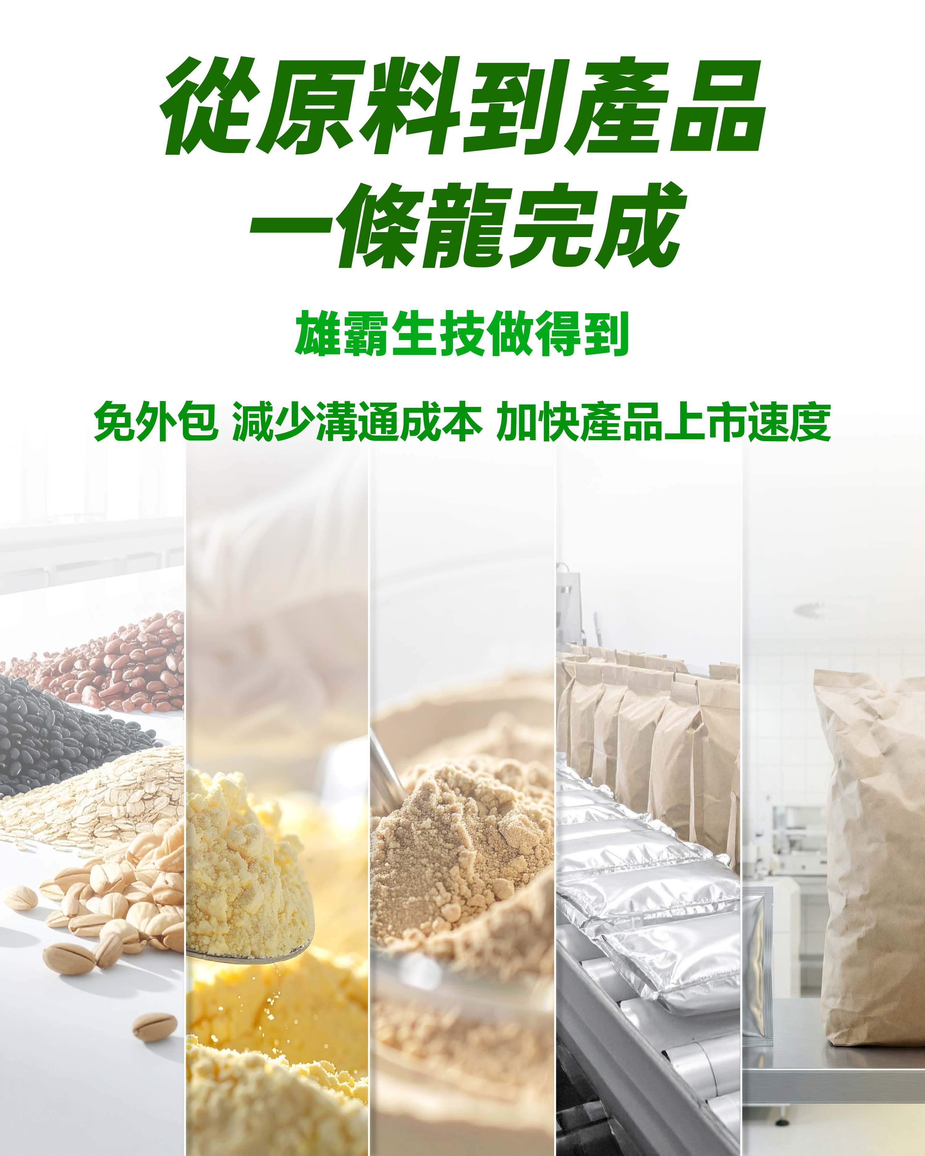 從原料到產品 一條龍服務