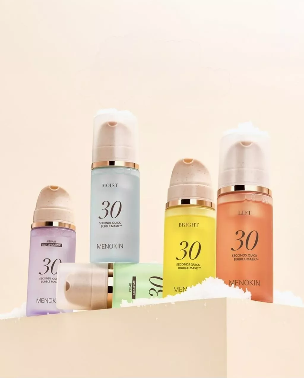 韓國MENOKIN 30秒泡泡面膜95ml｜免洗起泡面膜 保濕補水亮白修護懶人面膜