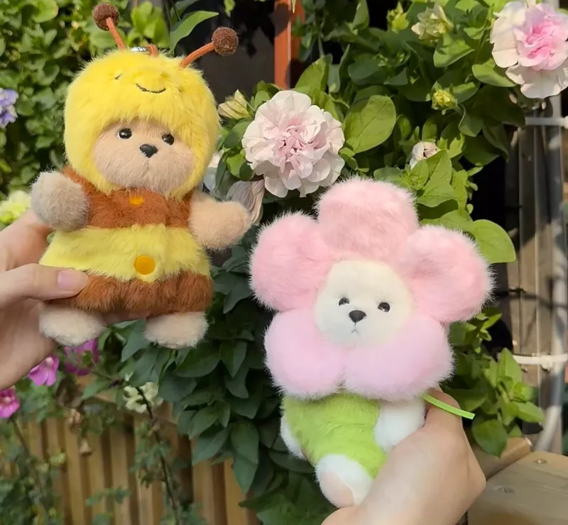 Teddy Tales蕾娜熊蜜蜂小熊公仔15cm｜可動關節泰迪熊收藏玩偶 吊飾娃娃