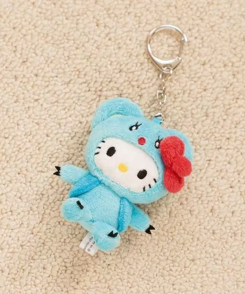 日本LOWRYS FARM×HELLO KITTY聯名鑰匙圈吊飾 可愛包包掛件收藏Kitty周邊