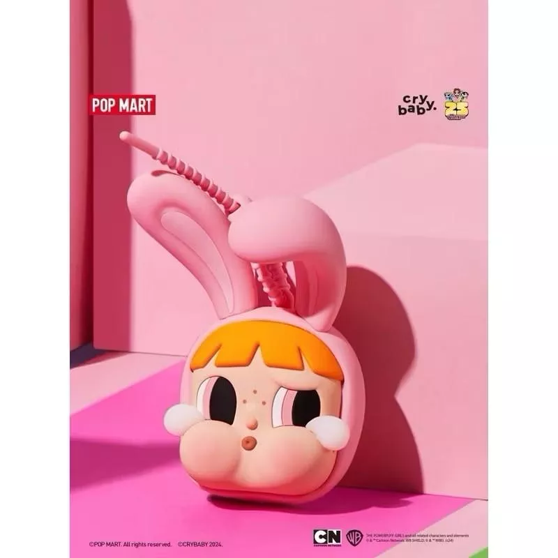 韓國BLS POP MART CRYBABY飛天小女警聯名鏡子掛件吊飾包包鑰匙圈補妝隨身小物