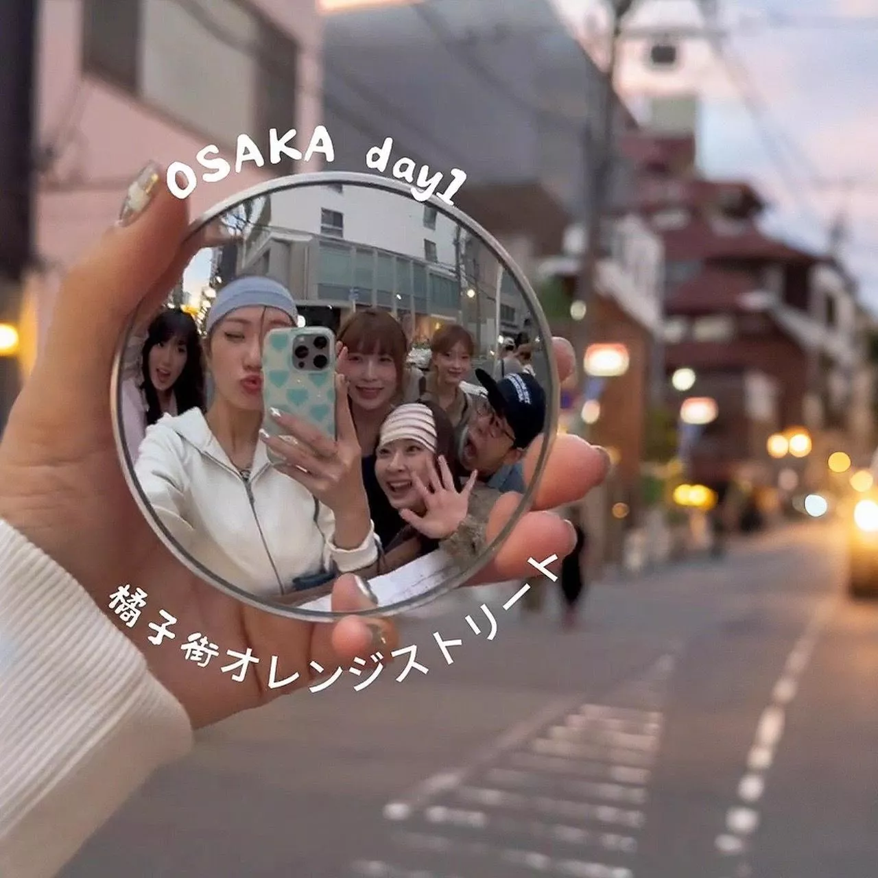旅行吧唧凸面鏡自拍道具 小圓鏡手持拍照記錄旅行足跡 情侶朋友打卡拍照道具鏡