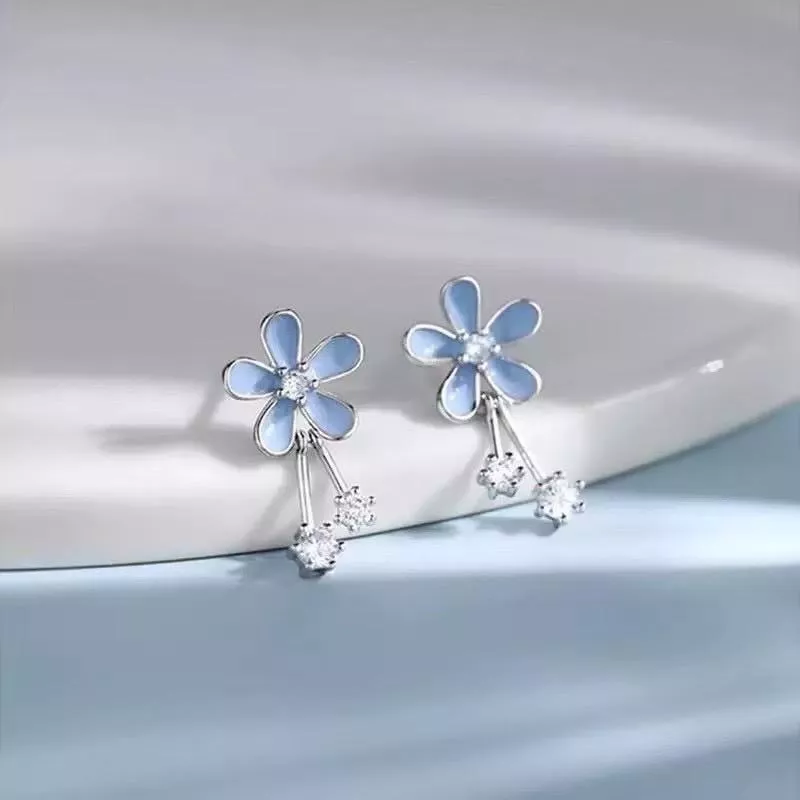 閃鑽藍色小雛菊