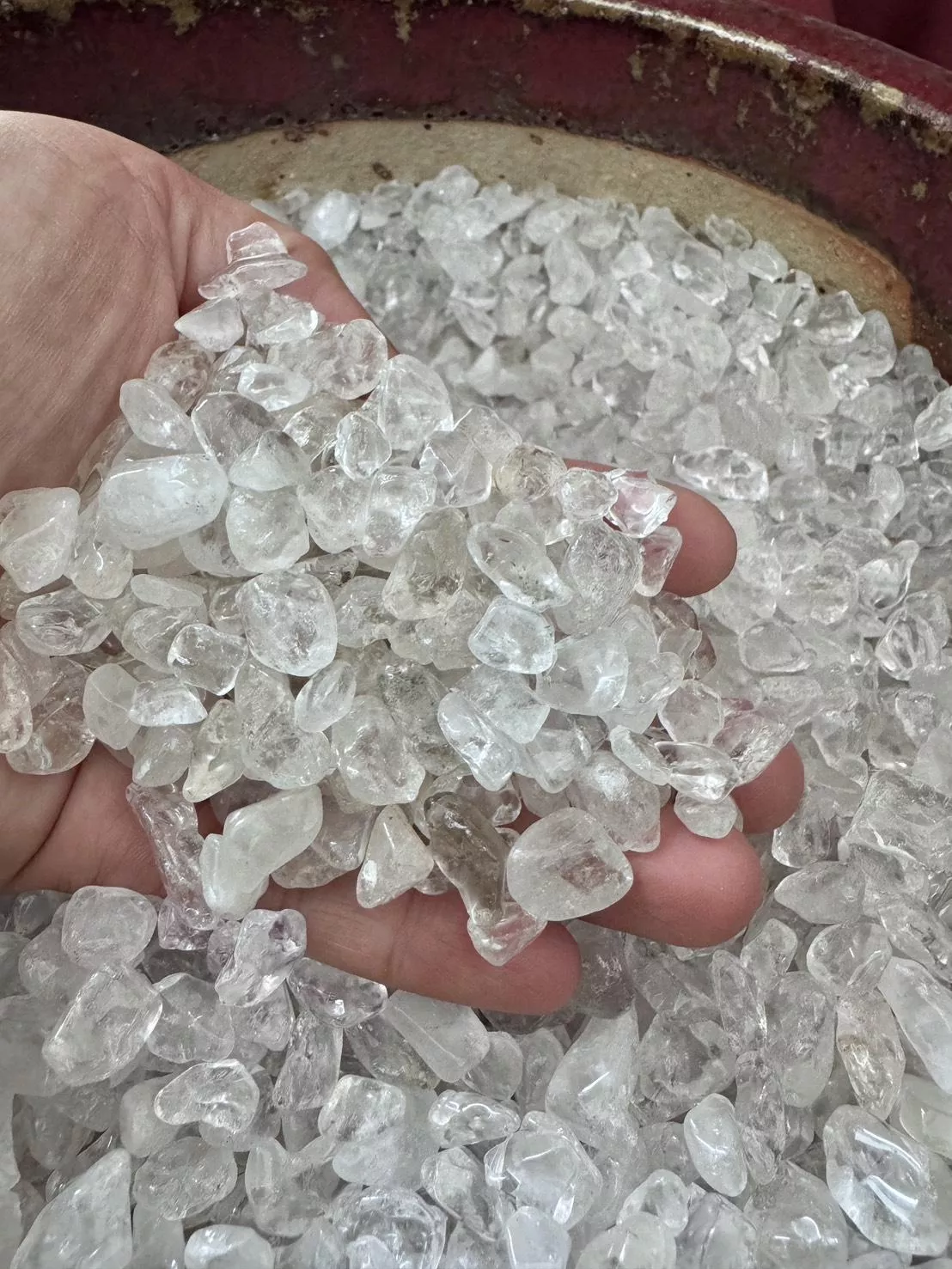 天然白水晶碎石