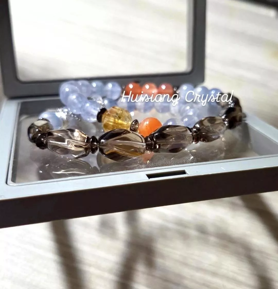 茶水晶x螢石▪︎舒緩情緒陪伴水晶