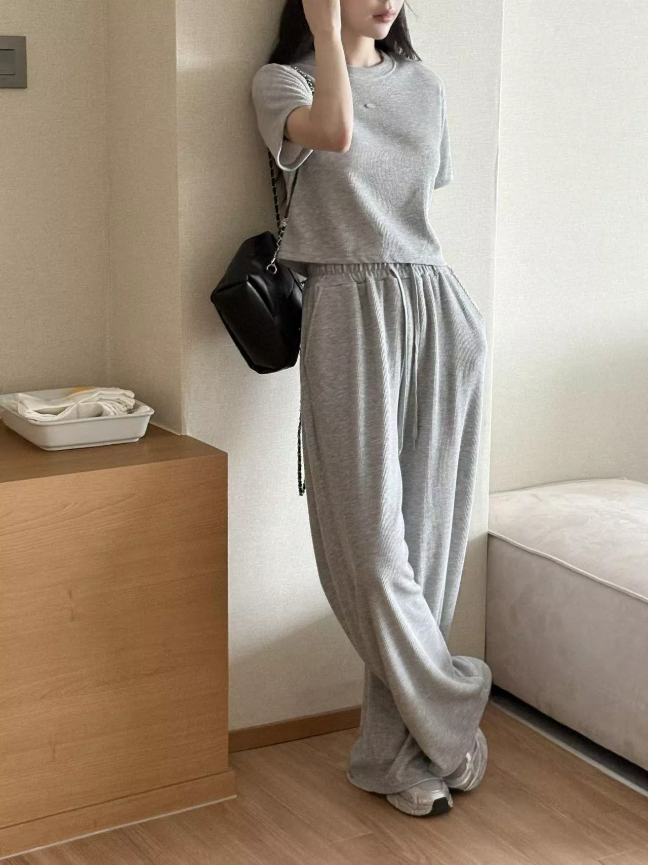 YouLin♡韓國LESOM_溫暖奶油套裝