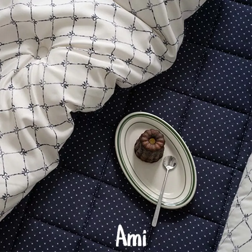 [ 厚款四季被 ] 格紋蝴蝶結