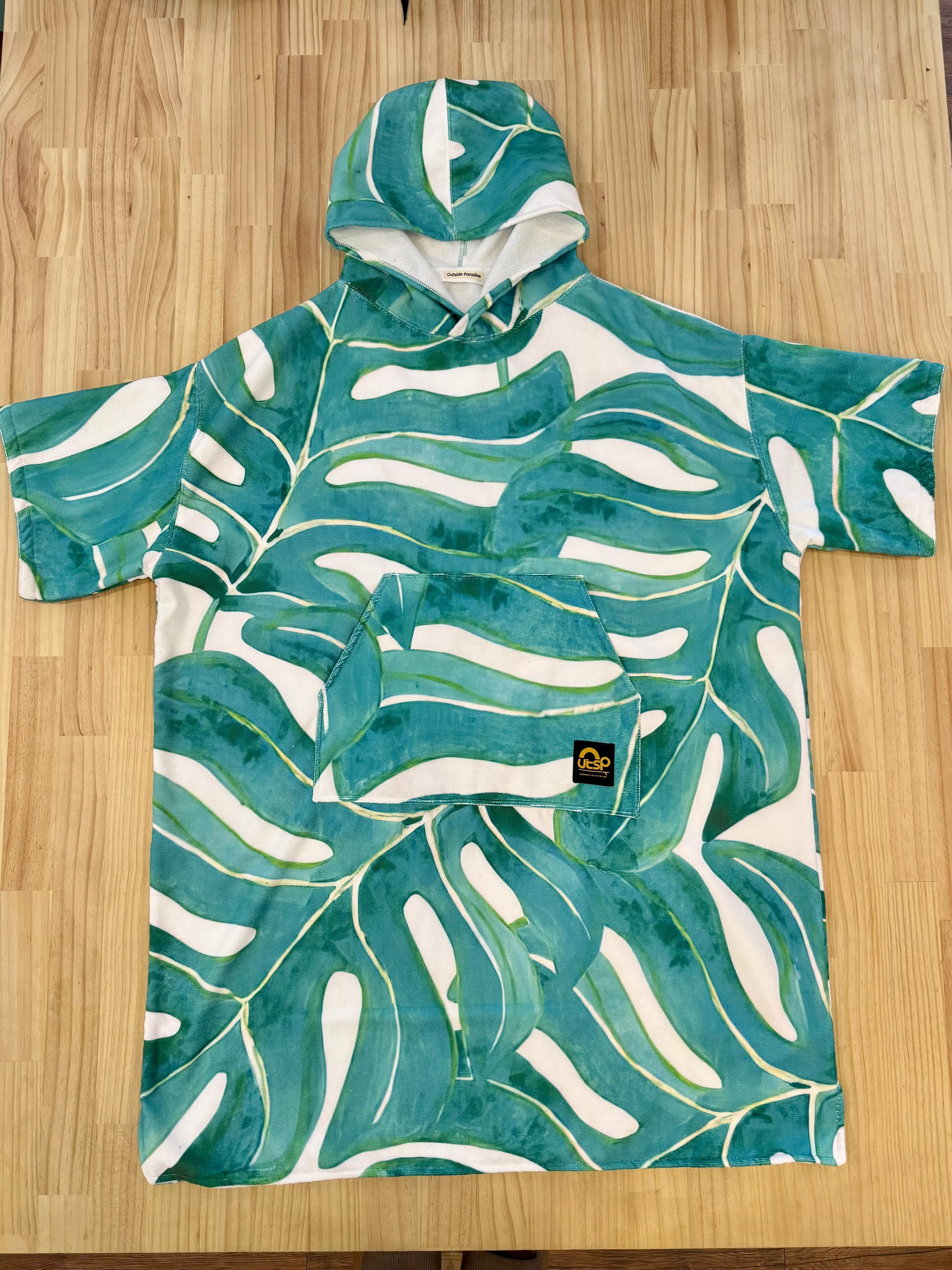 Outside Paradise 成人毛巾衣(短毛) - 龜背芋