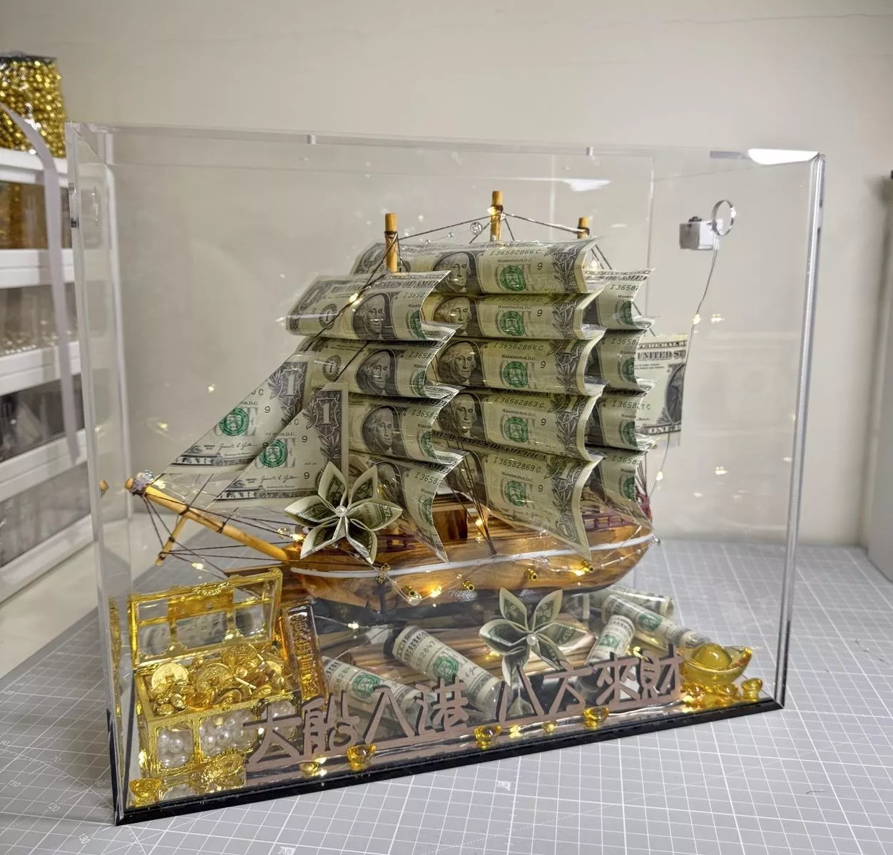 元寶系列 | 美金帆船 | 26~30張鈔票