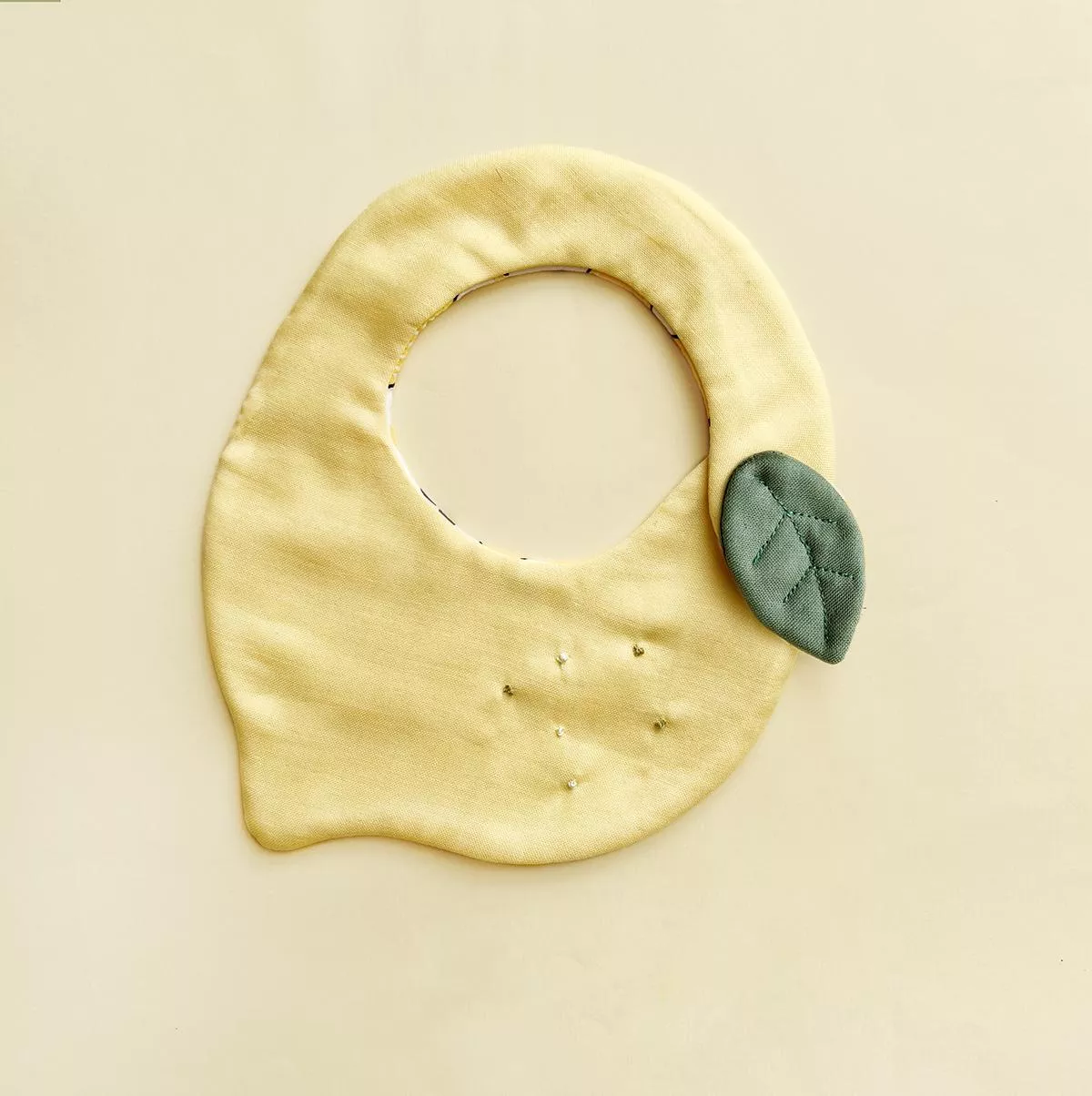 檸檬 造型雙面圍兜口水巾