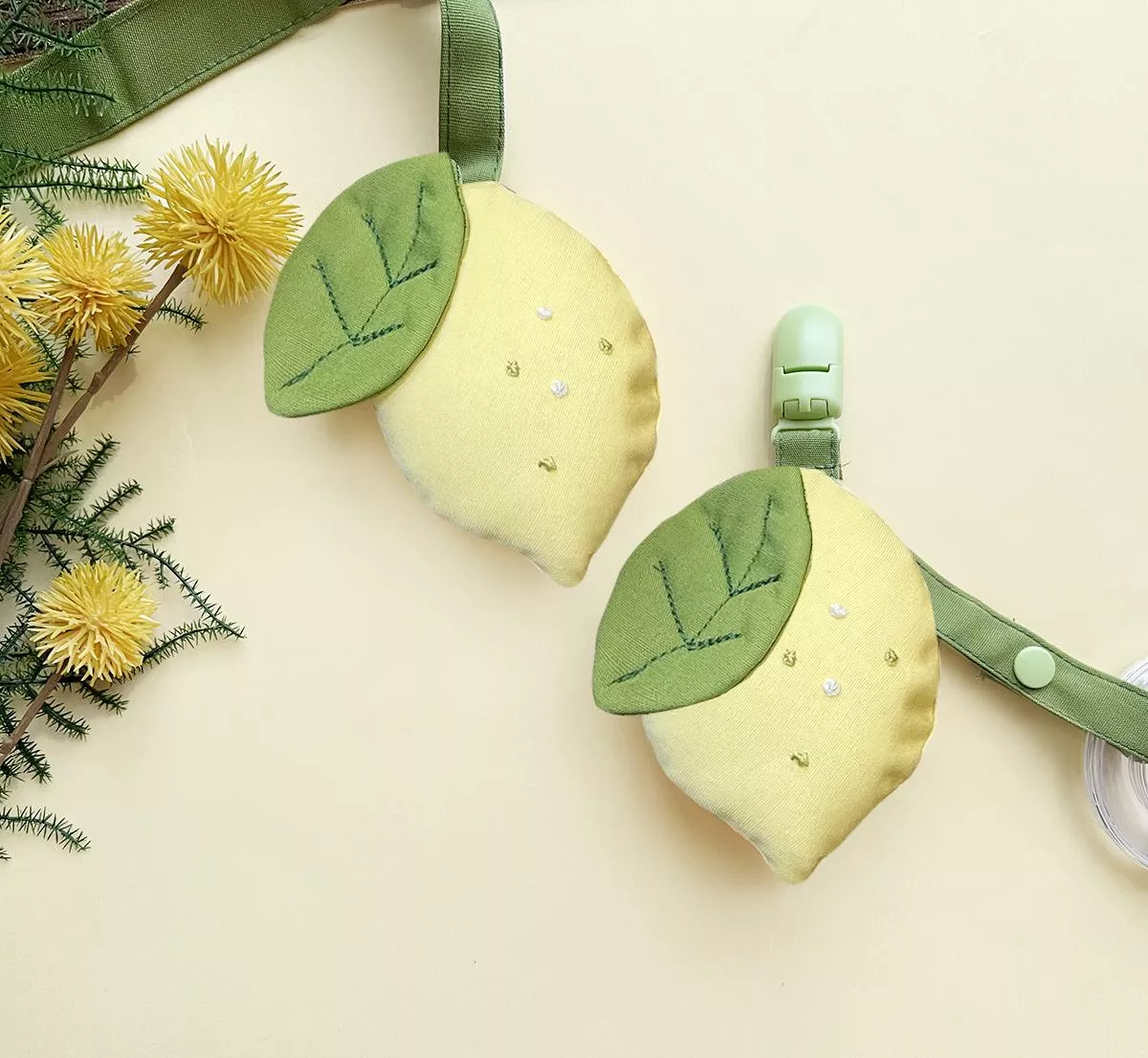 檸檬 手搖鈴/奶嘴鏈