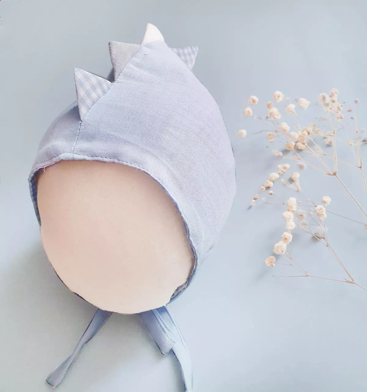 恐龍 2色 寶寶綁帶帽子彌月組 周歲禮