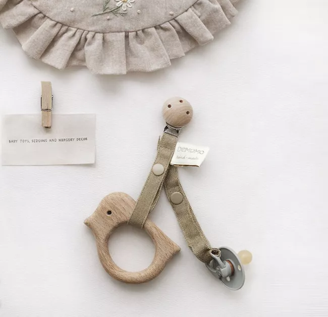 原木玩具固定繩/奶嘴鏈/固齒器/寶寶磨牙器