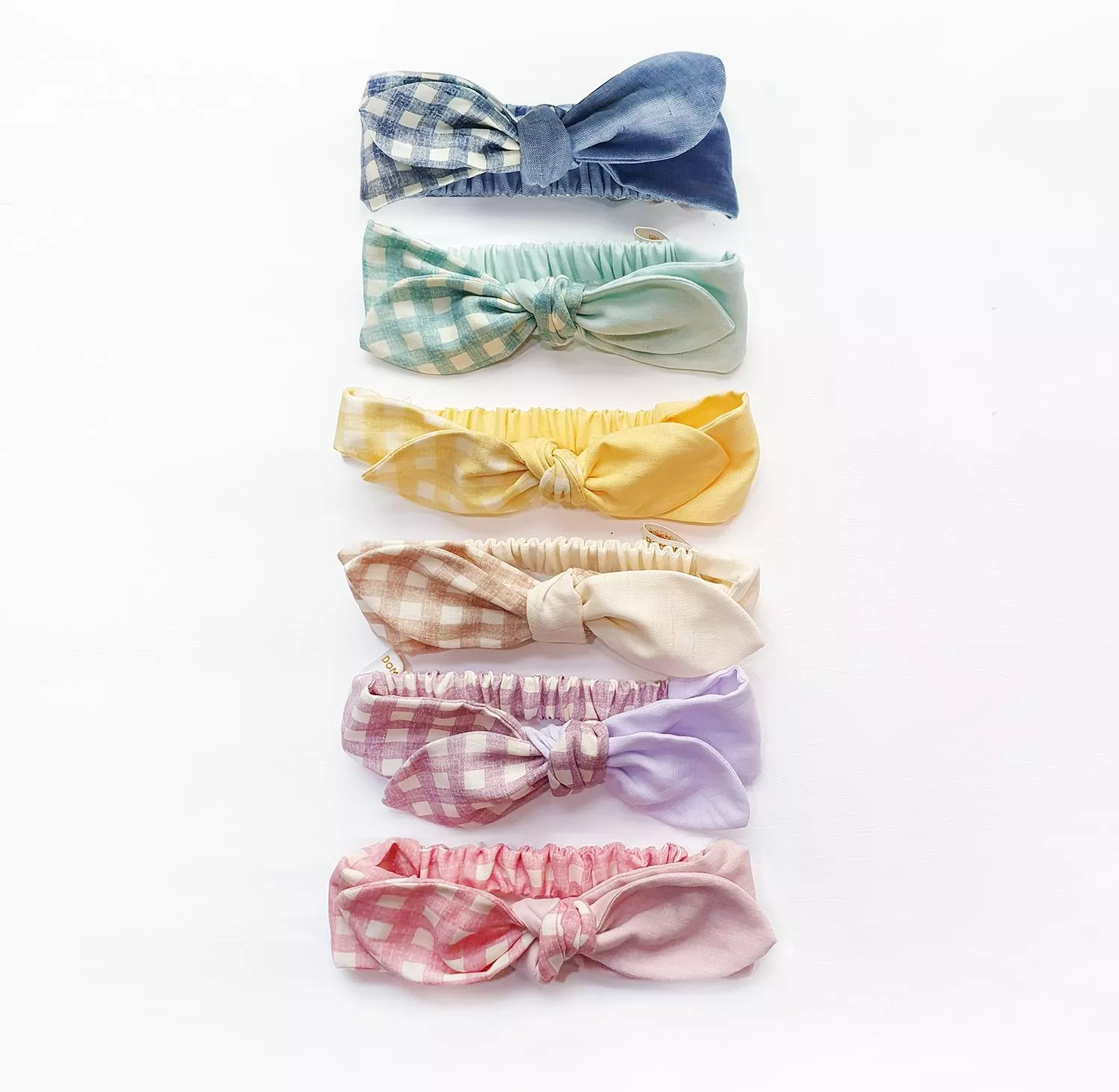 馬卡龍色系 寶寶 綁結髮帶