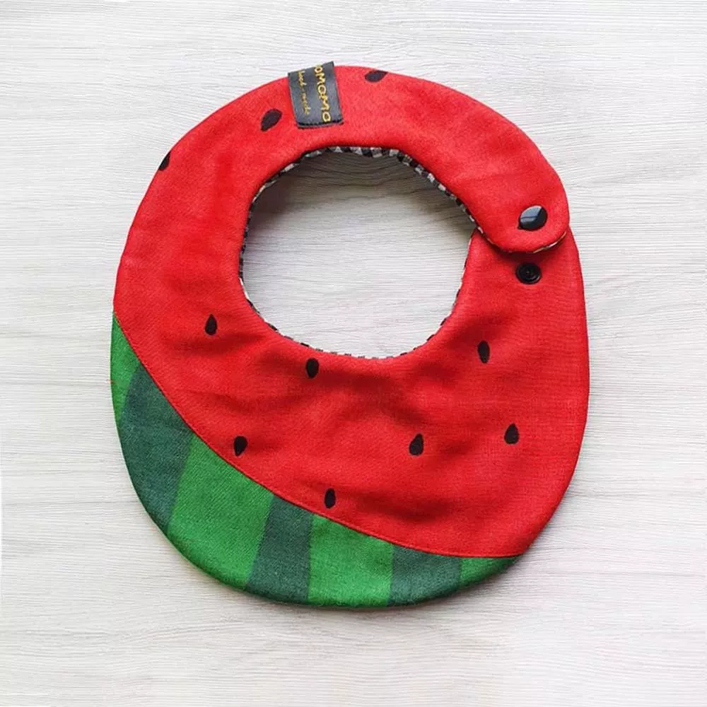 美味西瓜(紅) 雙面圍兜口水巾