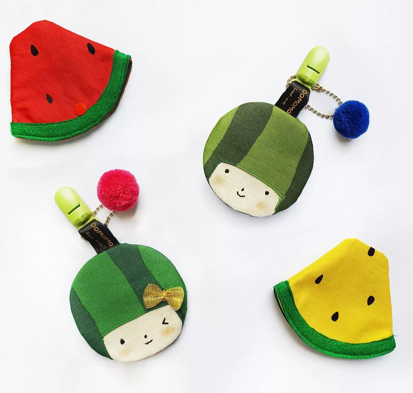 西瓜圖案 丸子 造型 多功能平安符袋 香火袋