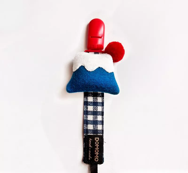 富士山 造型 奶嘴鏈