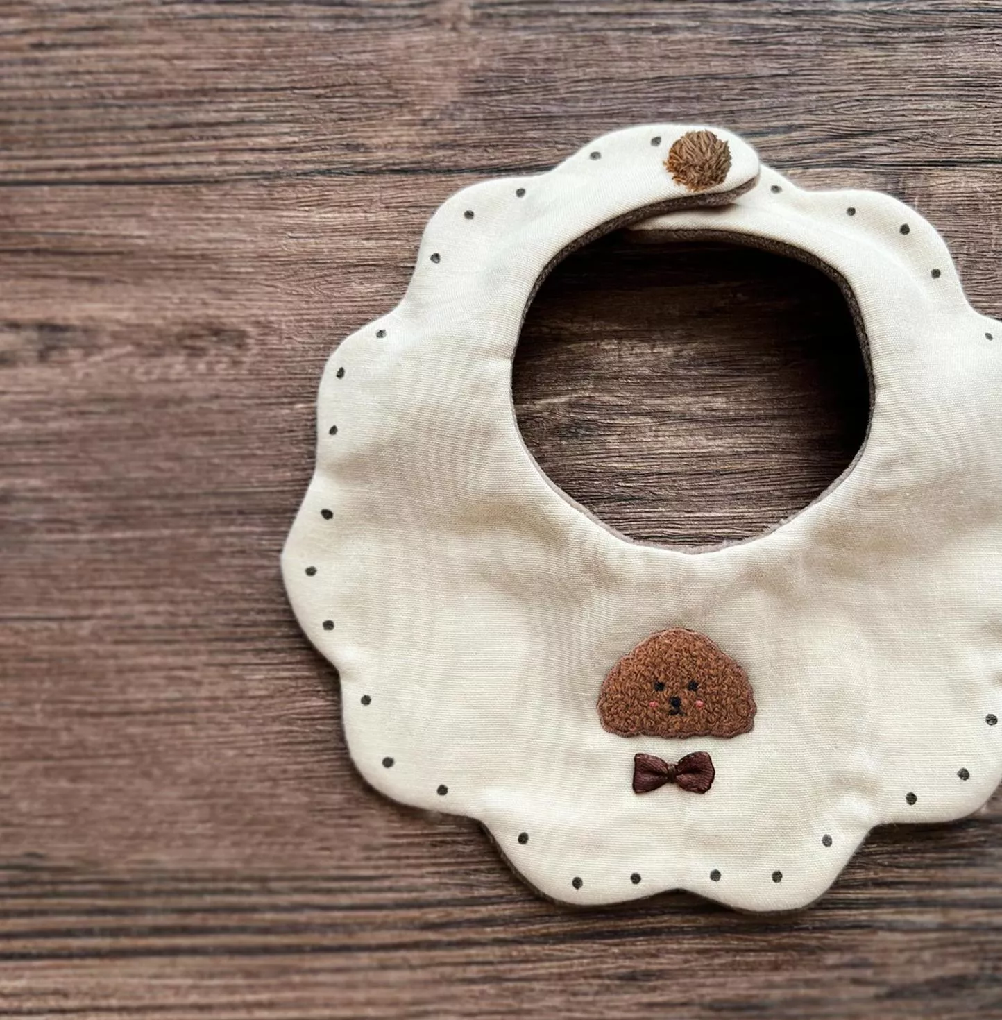 森林小馬造型雙面圍兜口水巾