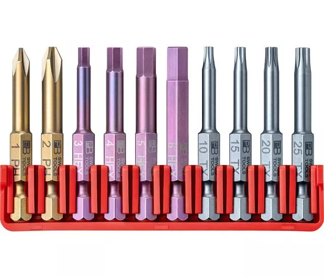 PB Swiss Tools【卡式包裝】精密起子頭E6套組 10支組