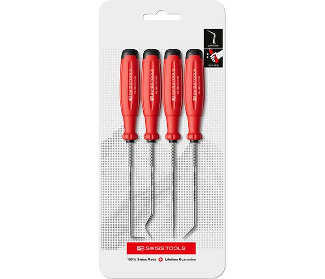 PB 38680【卡式包裝】PickTool SwissGrip Evo握把 挑針工具組 4支組