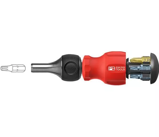 PB Swiss Tools 8453.R-30 瑞士製棘輪起子｜6合1多功能棘輪起子