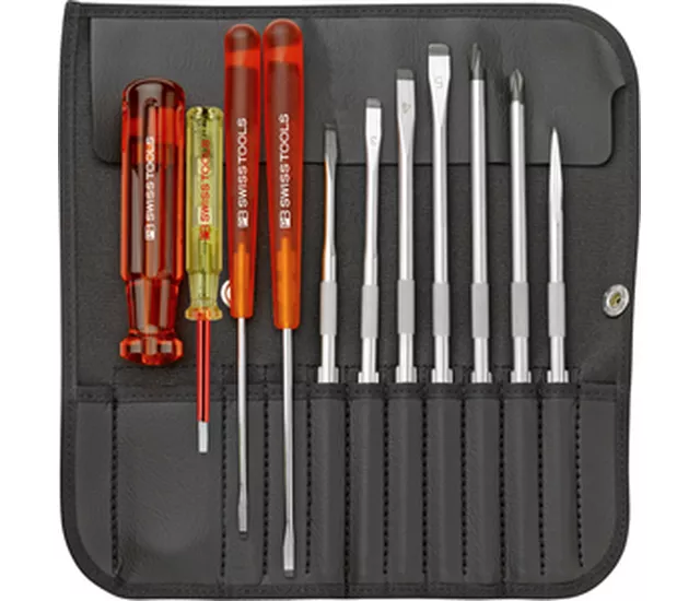 PB 215 CBB/2 經典螺絲起子套組，收納於精巧捲式收納包