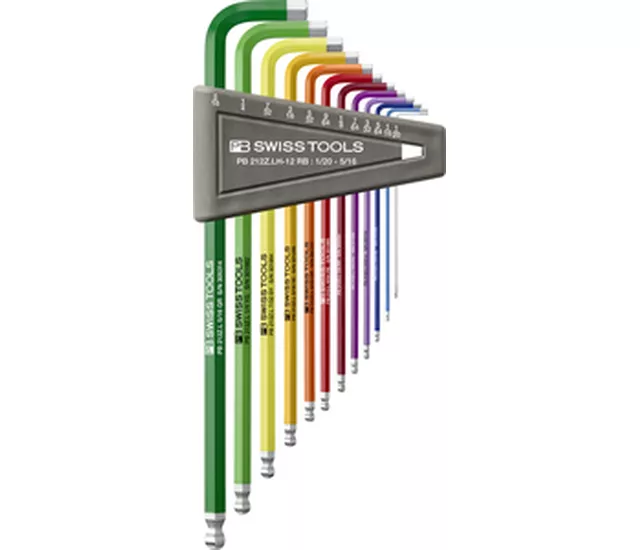 PB 212Z LH RB 彩虹L 型扳手，長型，附球型端