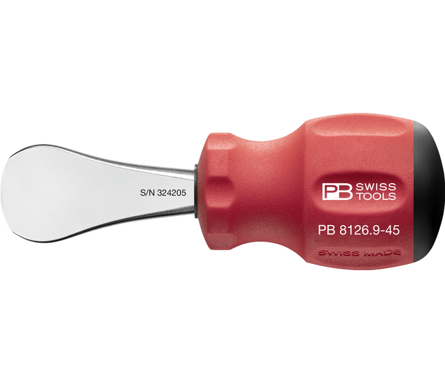 PB 8126.9-45 帶 SwissGrip 手把的 Coin-Driver 硬幣起子, 短柄