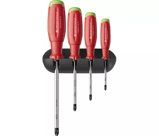 PB 38243 H SwissGrip 手把 Evo 螺絲起子套組，附壁掛架