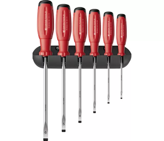 PB 38240 H SwissGrip 手把 Evo 螺絲起子套組，附壁掛固定座