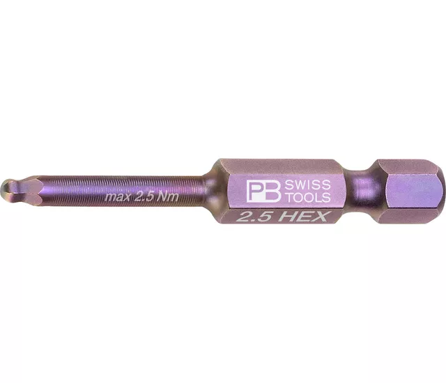 PB E6 212 精密起子頭，E 6.3 (1/4″) 規格，球型設計