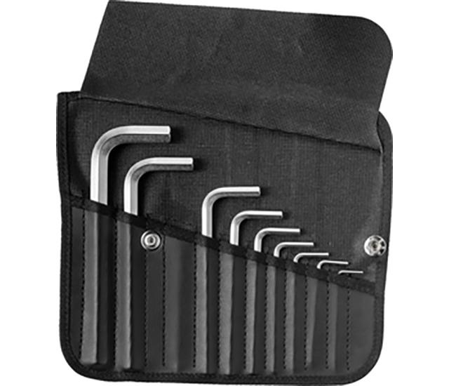 Key L-wrenches, set in an imitation leather case