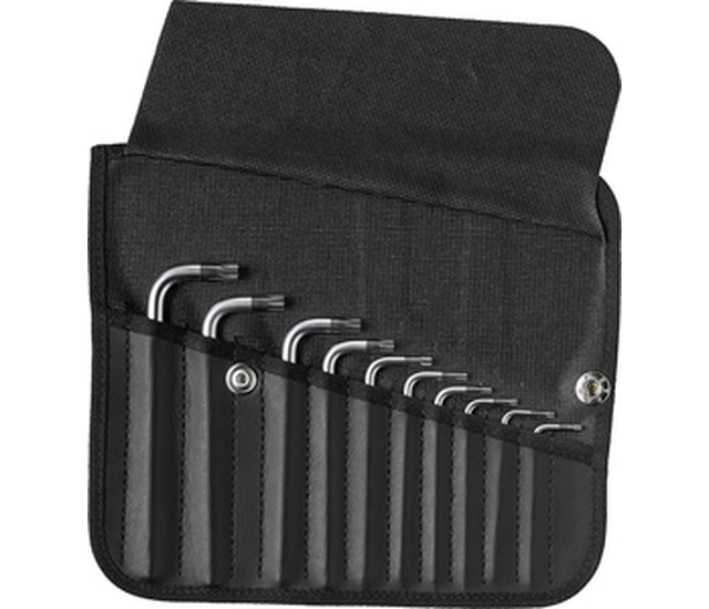 L-wrenches, set in an imitation leather case