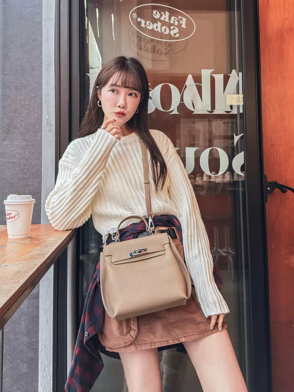 高級真皮特別凱莉包