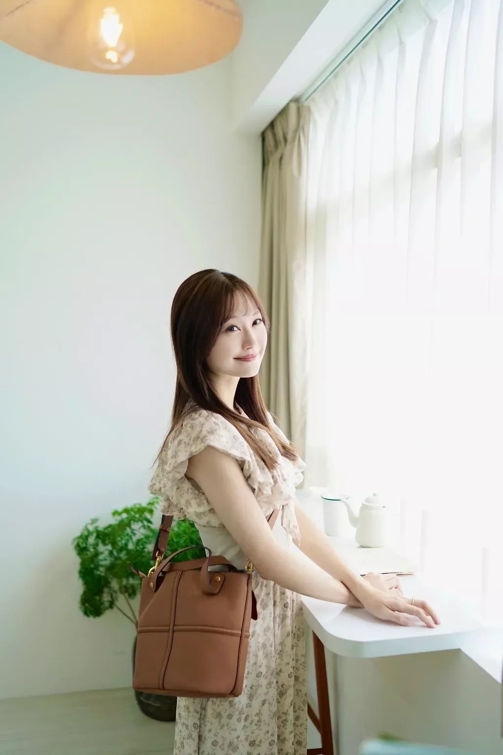 高級優雅真皮水桶包