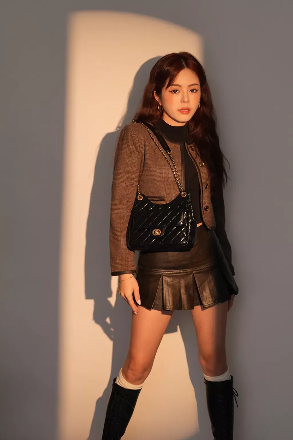 小香精靈時尚真皮女包