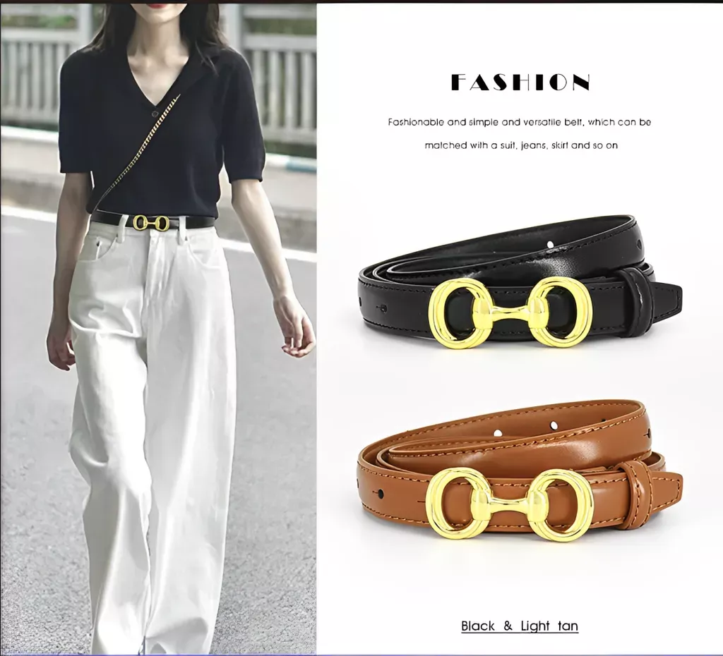 高級真皮馬銜扣輕奢皮帶