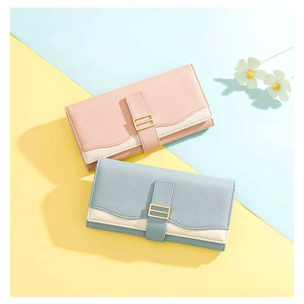 TAOMICMIC時尚多卡位簡約撞色長夾