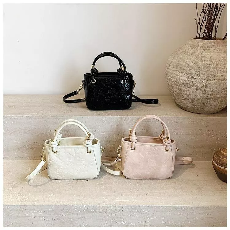 時尚簡約手拎斜挎小方包