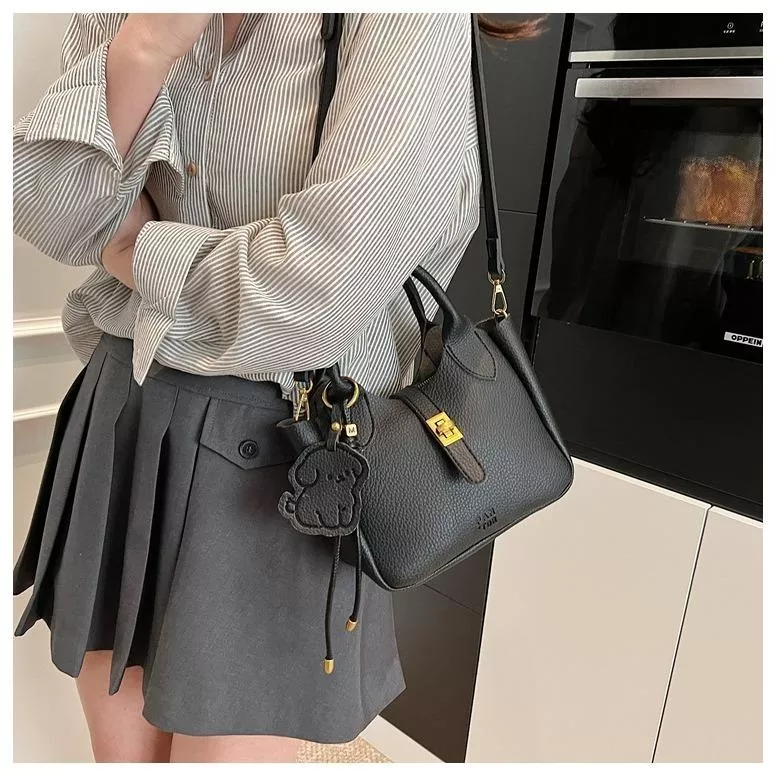 荔枝紋菜籃手提托特斜背包