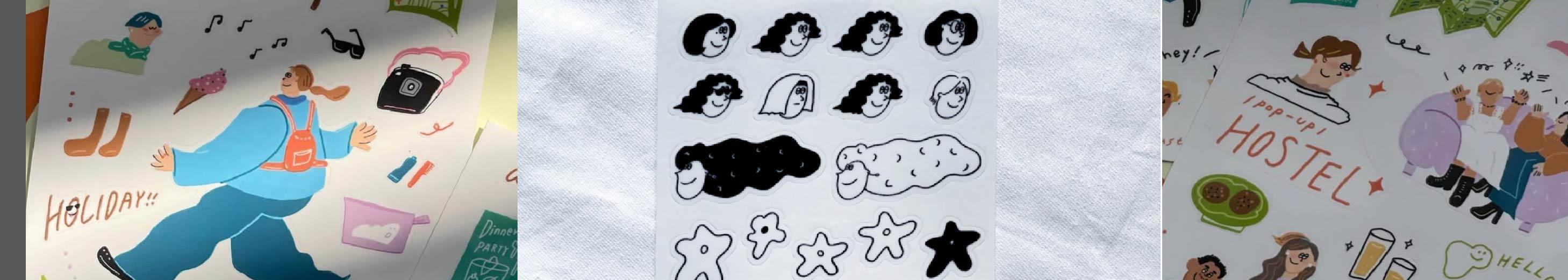 LanfangLin Illustration｜紙品貼紙
