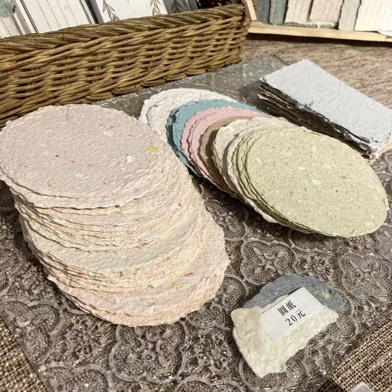 【蒔絮紙品】 圓形手抄紙 (Ø約8cm)