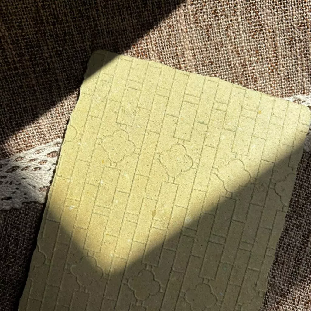 【蒔絮紙品】鐵窗花-四葉草手抄紙