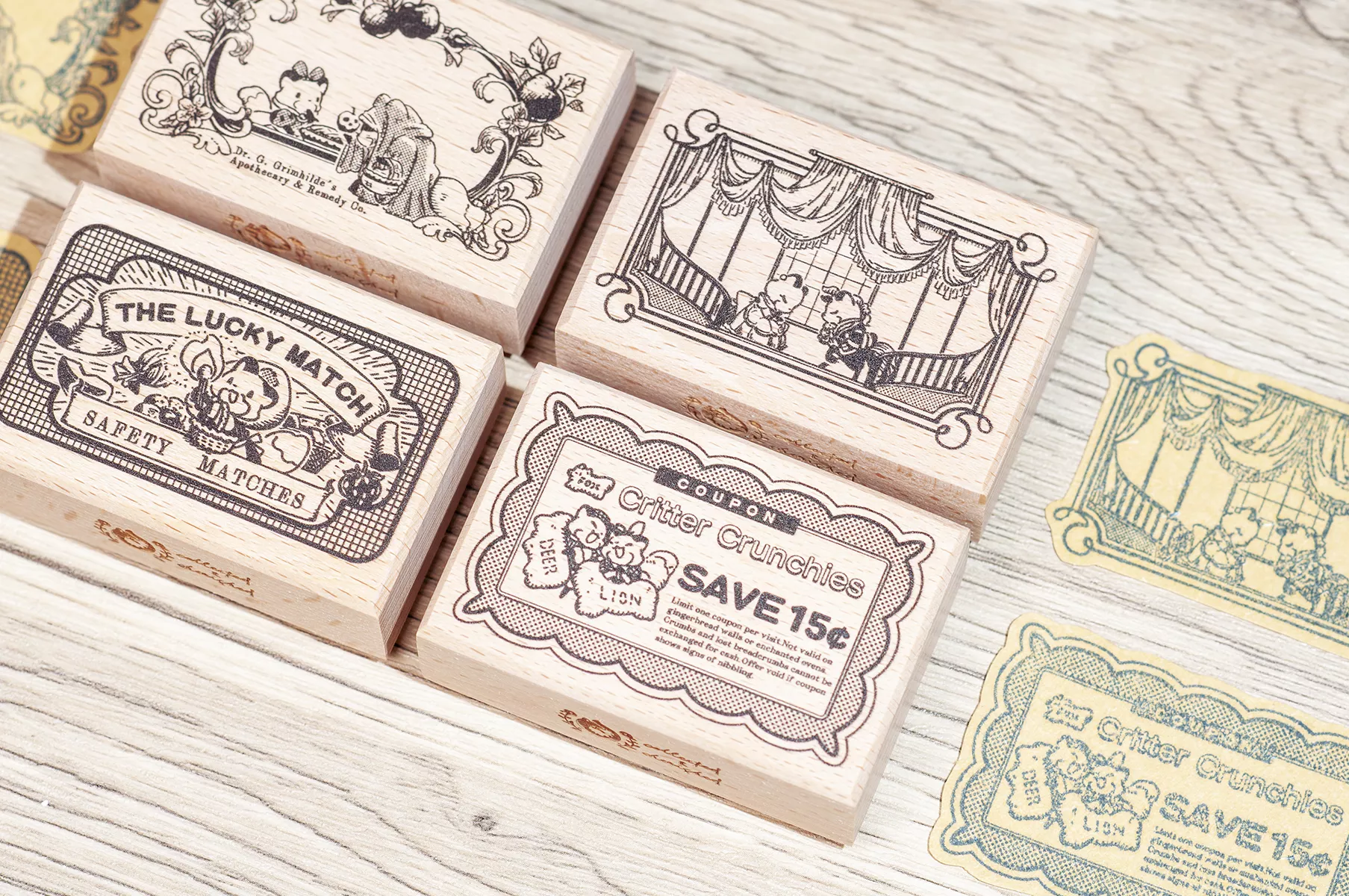 狐日和｜膠板櫸木印章