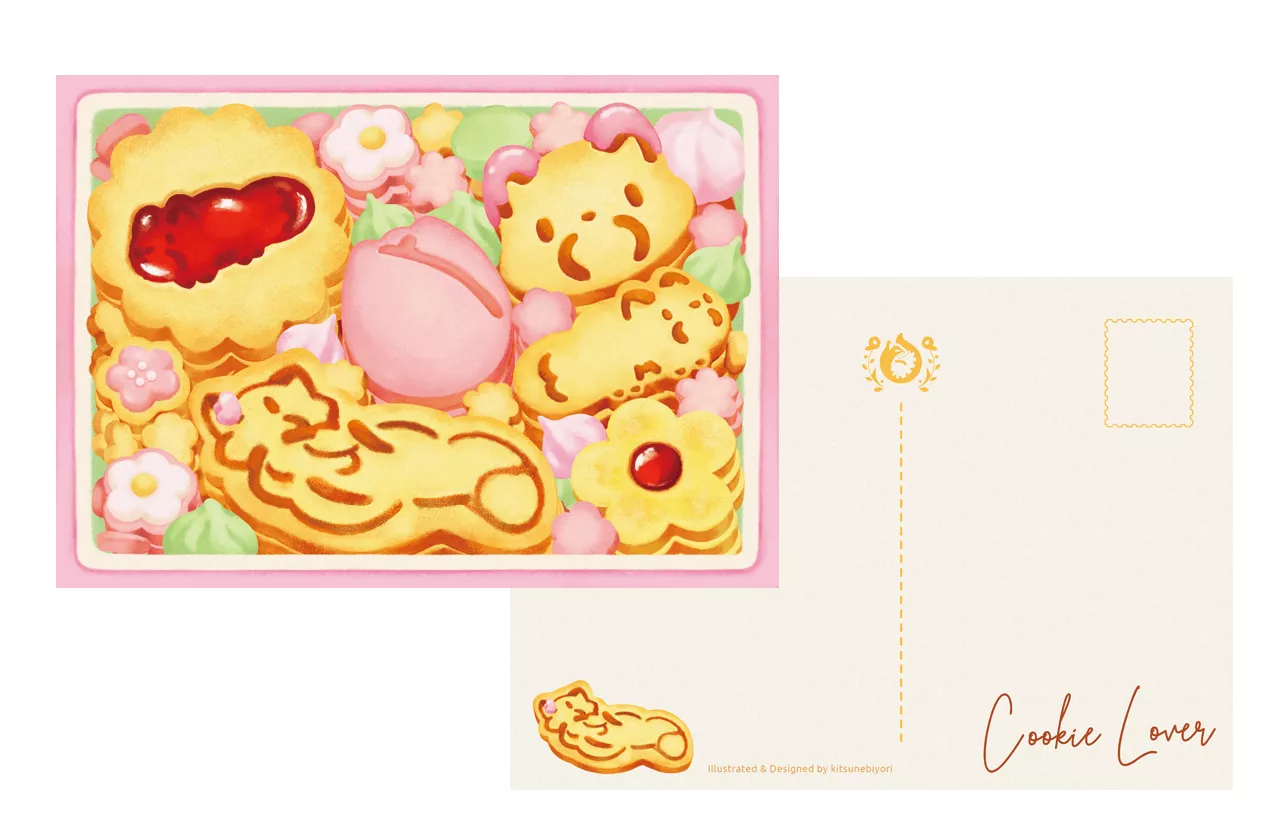 狐日和｜ Cookie Lover |餅乾盒明信片組