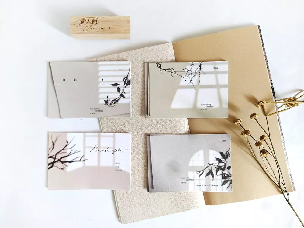 無色綻放｜半影便箋 屋裡 40入 (4款各10張)