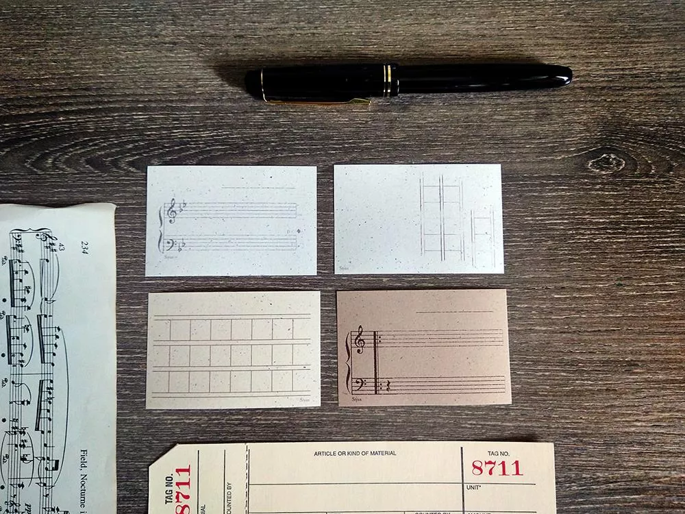 無色綻放｜原稿用紙 砂點紙 40入 (4款各10張)