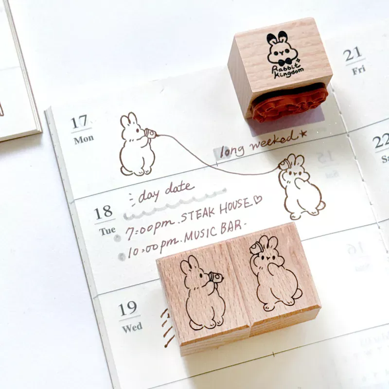 Pei+Pei Studio｜小兔手帳印章系列